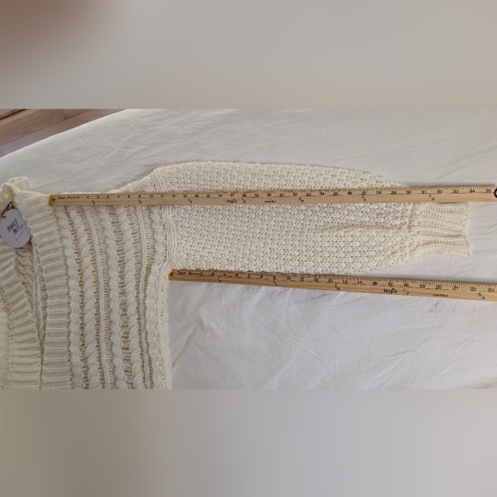 NWT Princess Polly Cream Abner Cable Knit Cardigan Sz XS/S - Picture 15 of 15